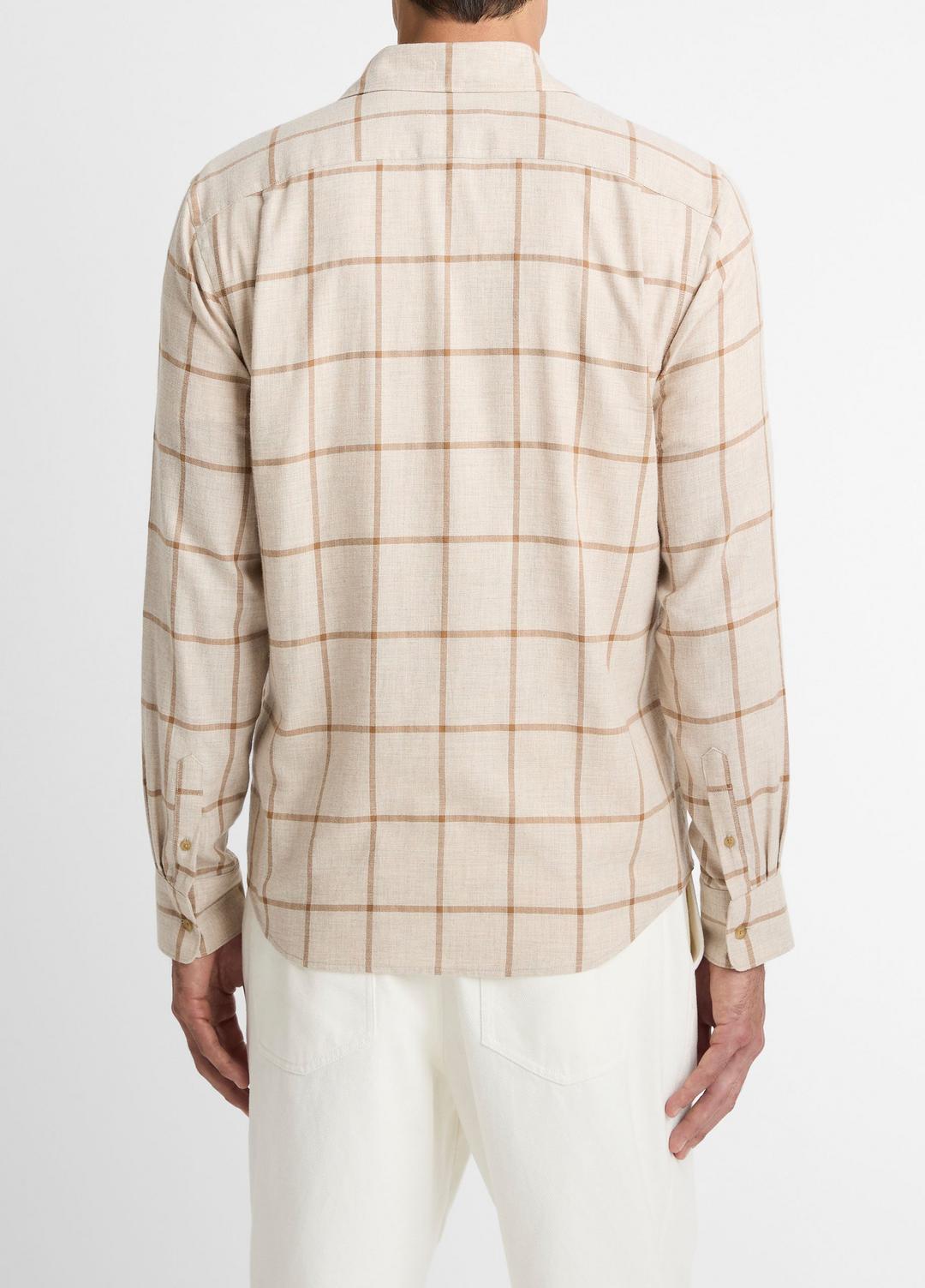 Rockery Plaid Cotton Button-Front Shirt in Long Sleeve