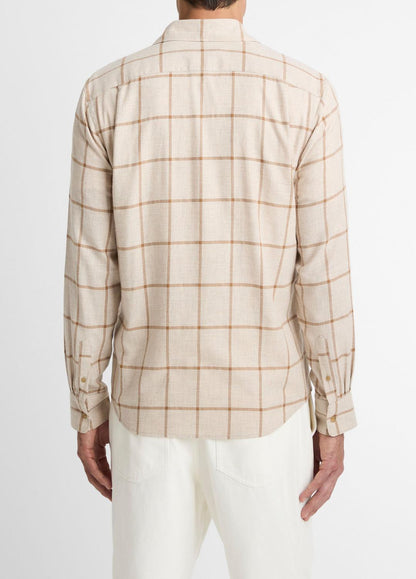 Rockery Plaid Cotton Button-Front Shirt in Long Sleeve