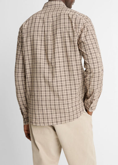 Great Falls Plaid Cotton Button-Front Shirt in Long Sleeve