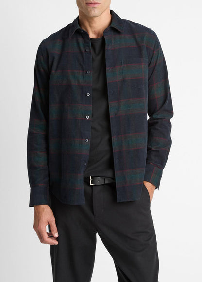 Holme Plaid Cotton Button-Front Shirt in Long Sleeve