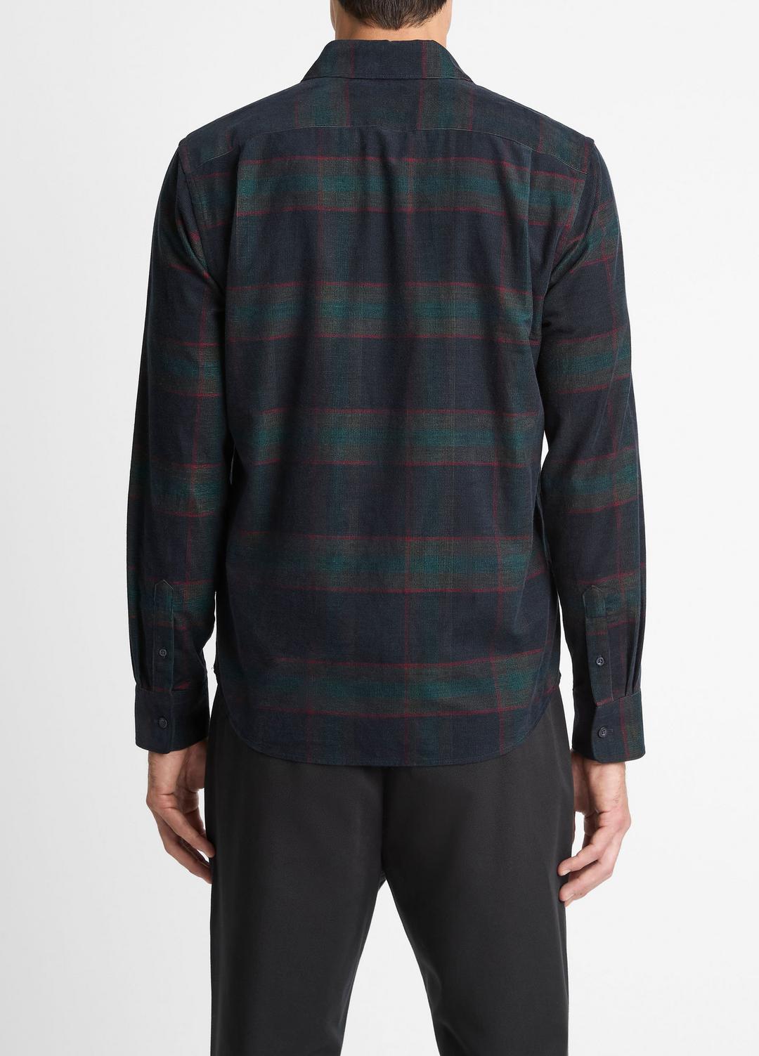 Holme Plaid Cotton Button-Front Shirt in Long Sleeve