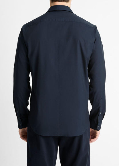 Stretch-Cotton Poplin Shirt in Long Sleeve
