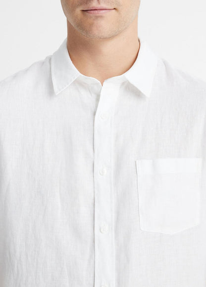 Linen Short-Sleeve Shirt in Short Sleeve