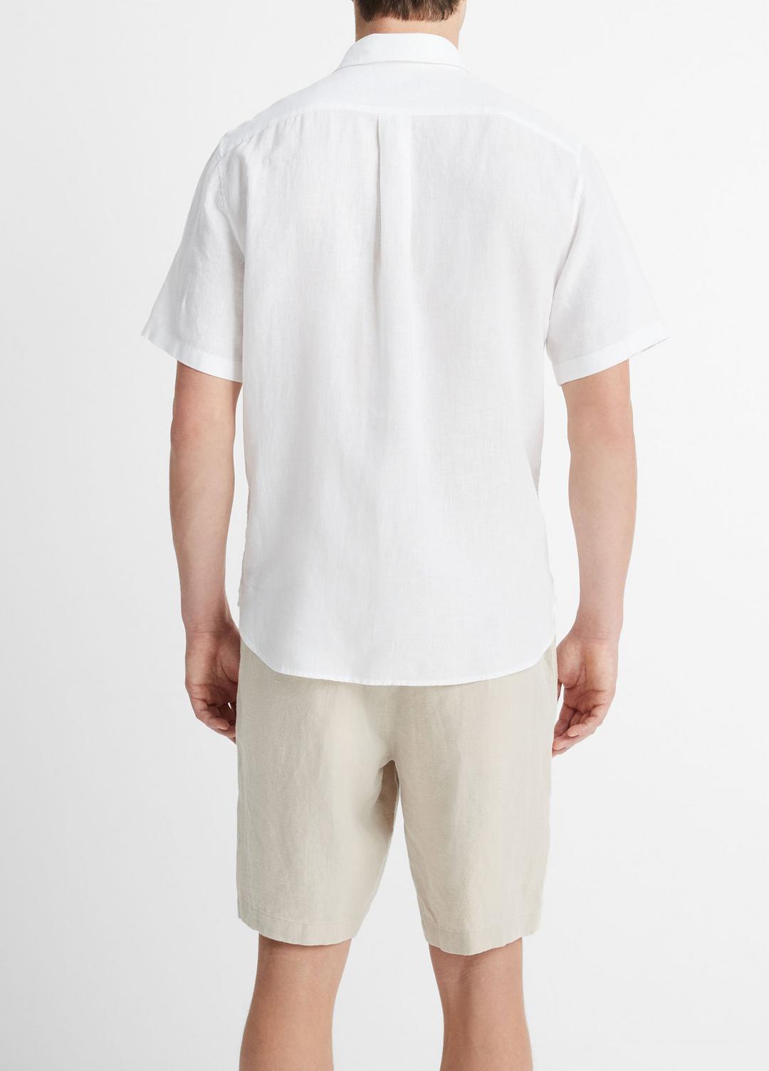 Linen Short-Sleeve Shirt in Short Sleeve
