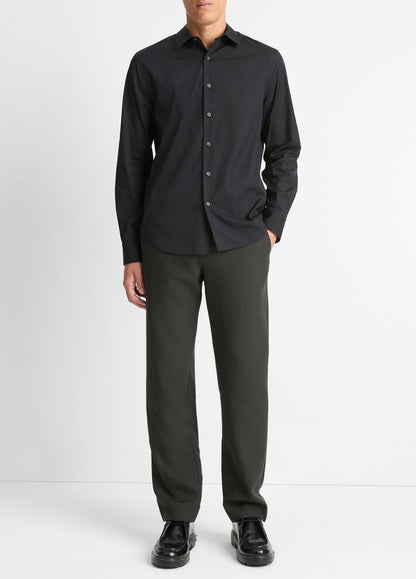 Stretch-Cotton Poplin Shirt in Long Sleeve