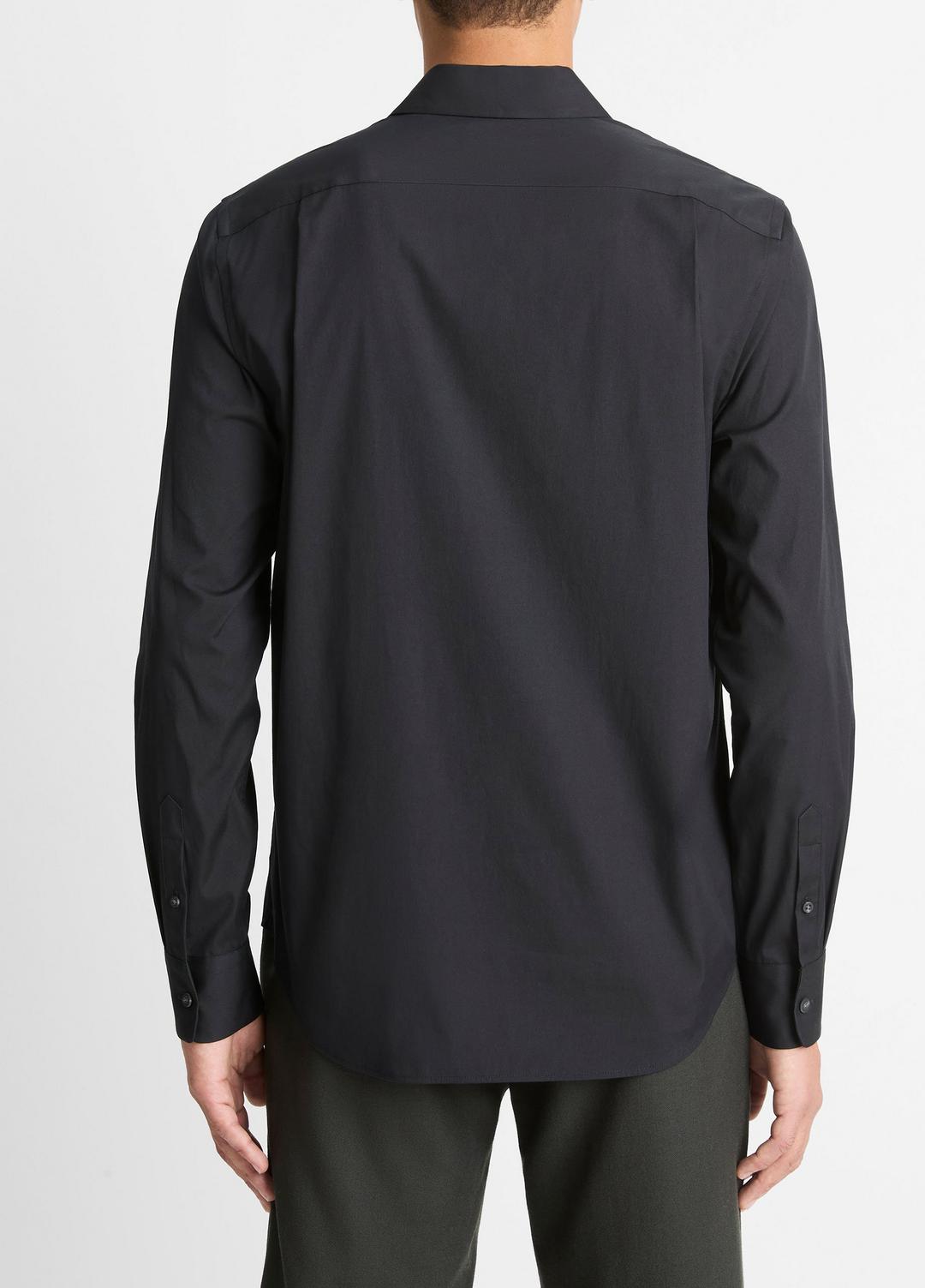 Stretch-Cotton Poplin Shirt in Long Sleeve