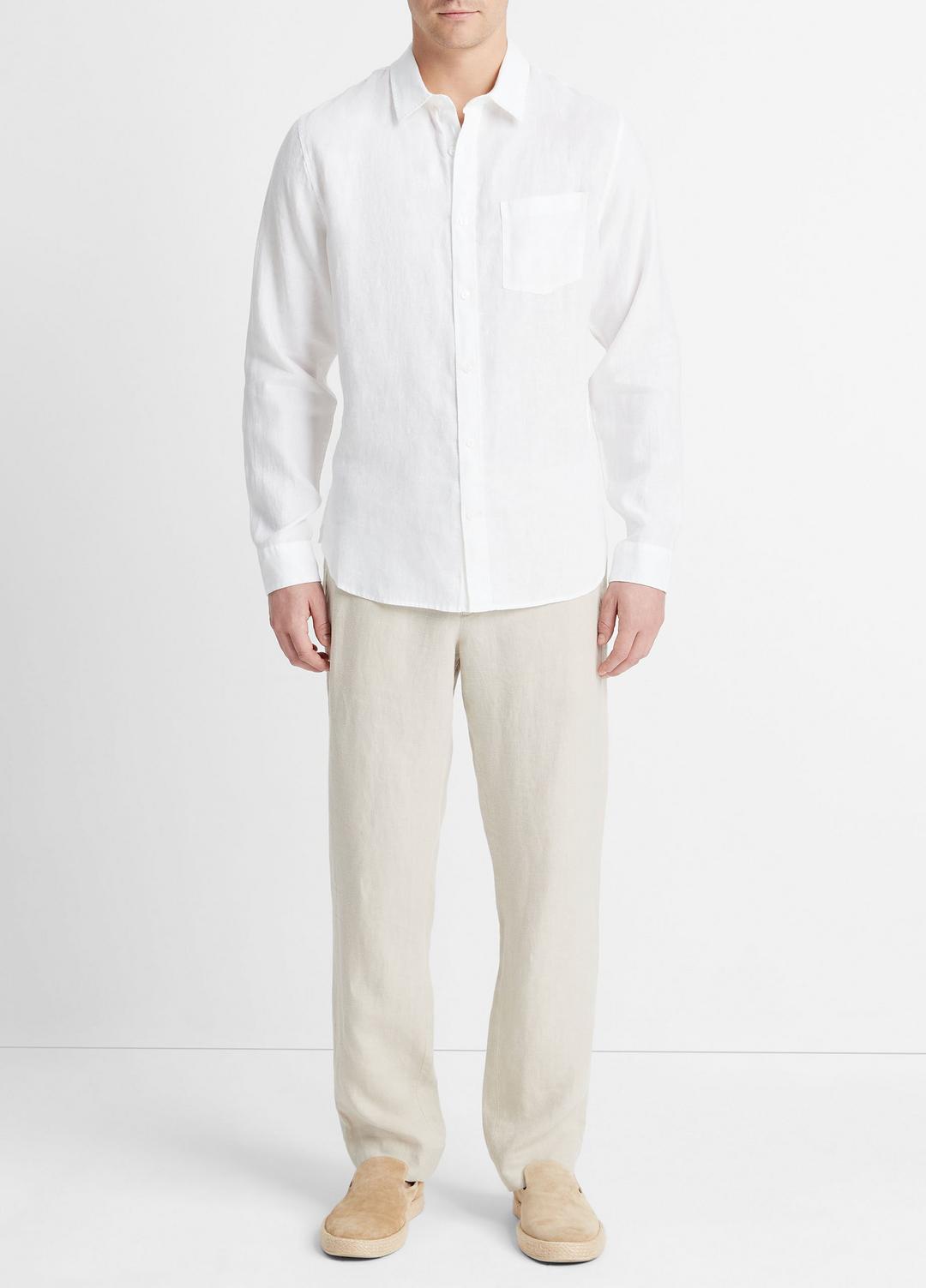 Linen Long-Sleeve Shirt in Long Sleeve