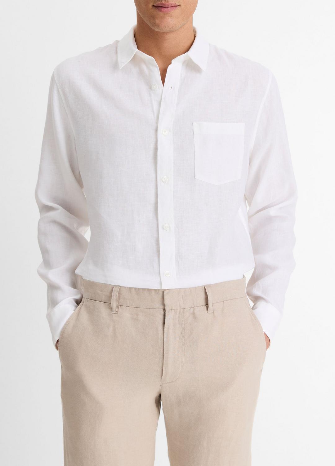 Linen Long-Sleeve Shirt in Long Sleeve