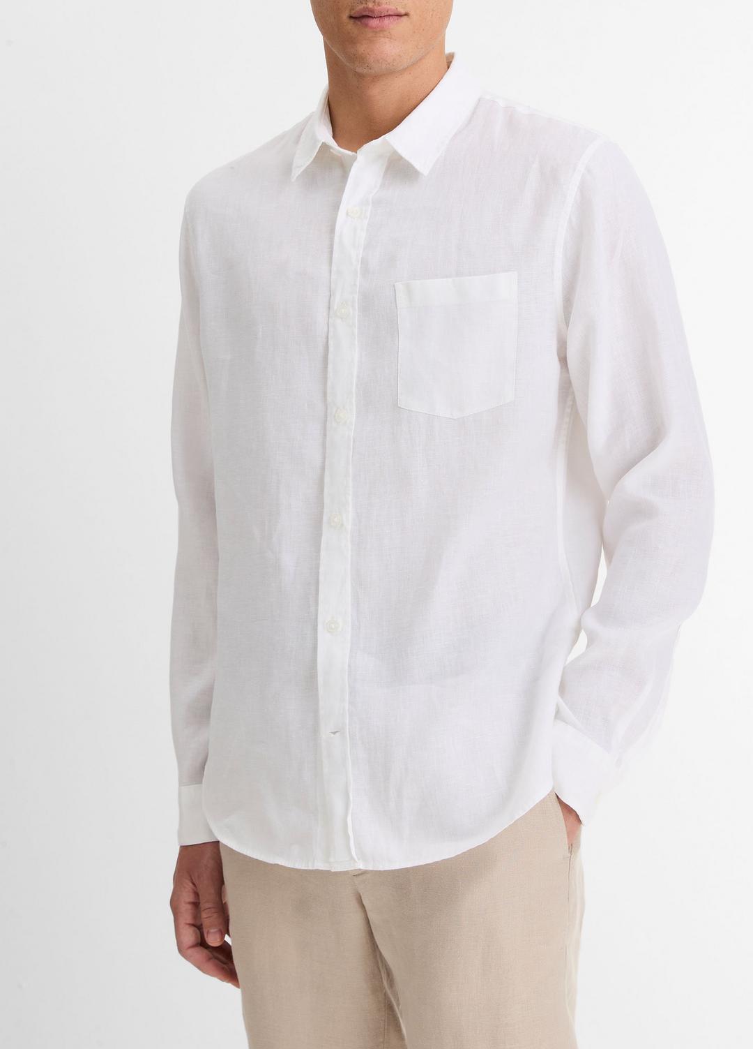 Linen Long-Sleeve Shirt in Long Sleeve