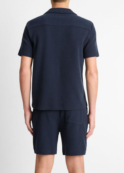 Cotton Bouclé Cabana Shirt in Short Sleeve