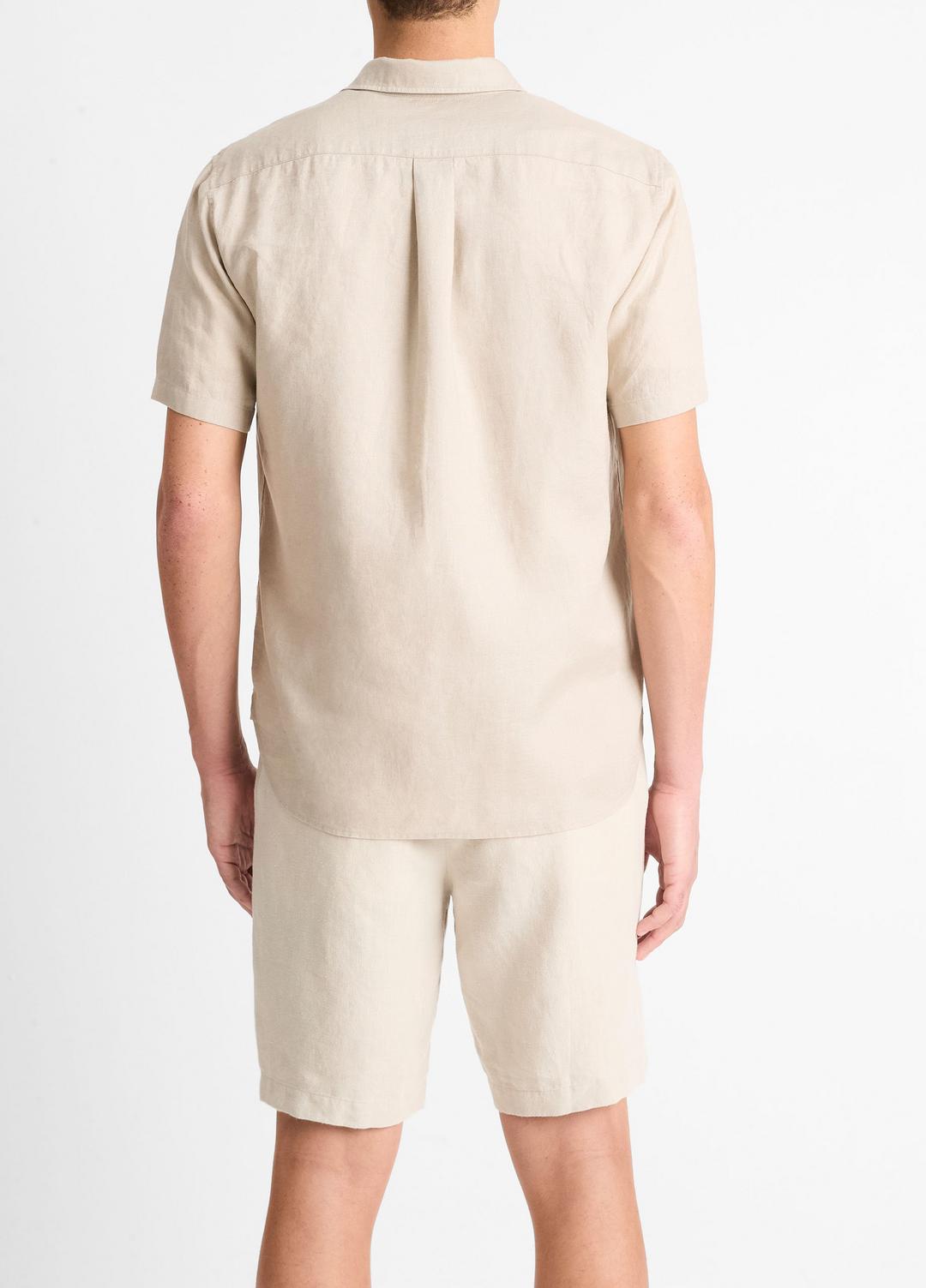 Linen Short-Sleeve Shirt in Short Sleeve