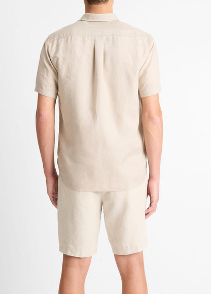 Linen Short-Sleeve Shirt in Short Sleeve