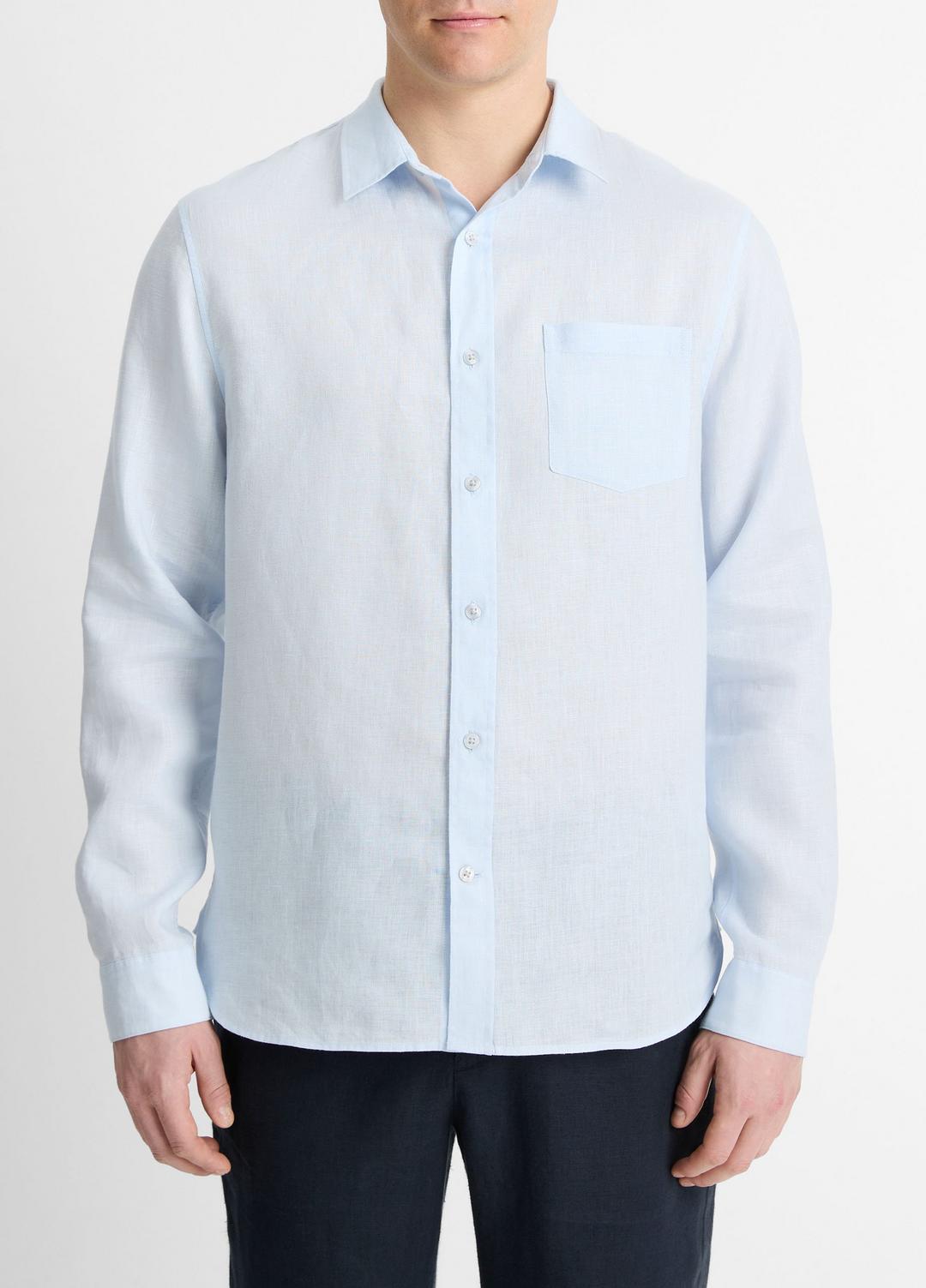 Linen Long-Sleeve Shirt in Long Sleeve