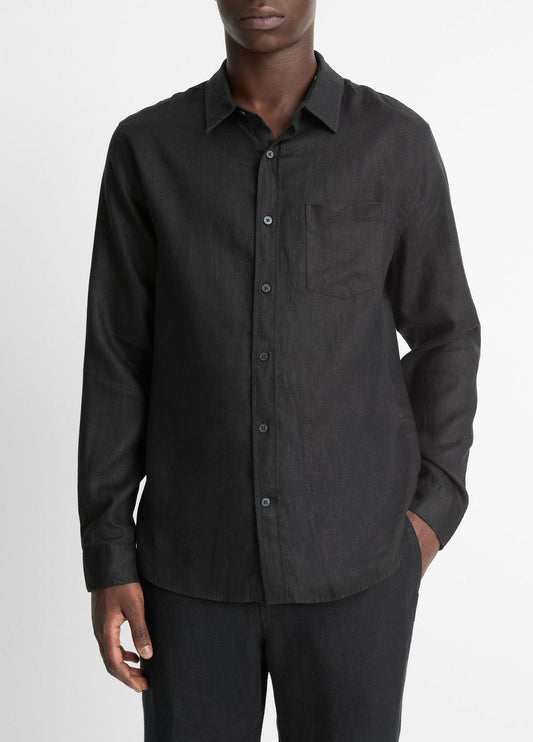 Linen Long-Sleeve Shirt in Long Sleeve