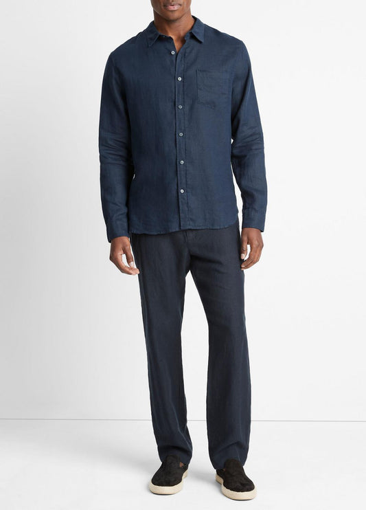 Linen Long-Sleeve Shirt in Long Sleeve