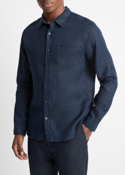 Linen Long-Sleeve Shirt in Long Sleeve