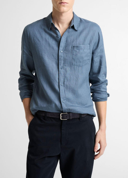 Linen Long-Sleeve Shirt in Long Sleeve