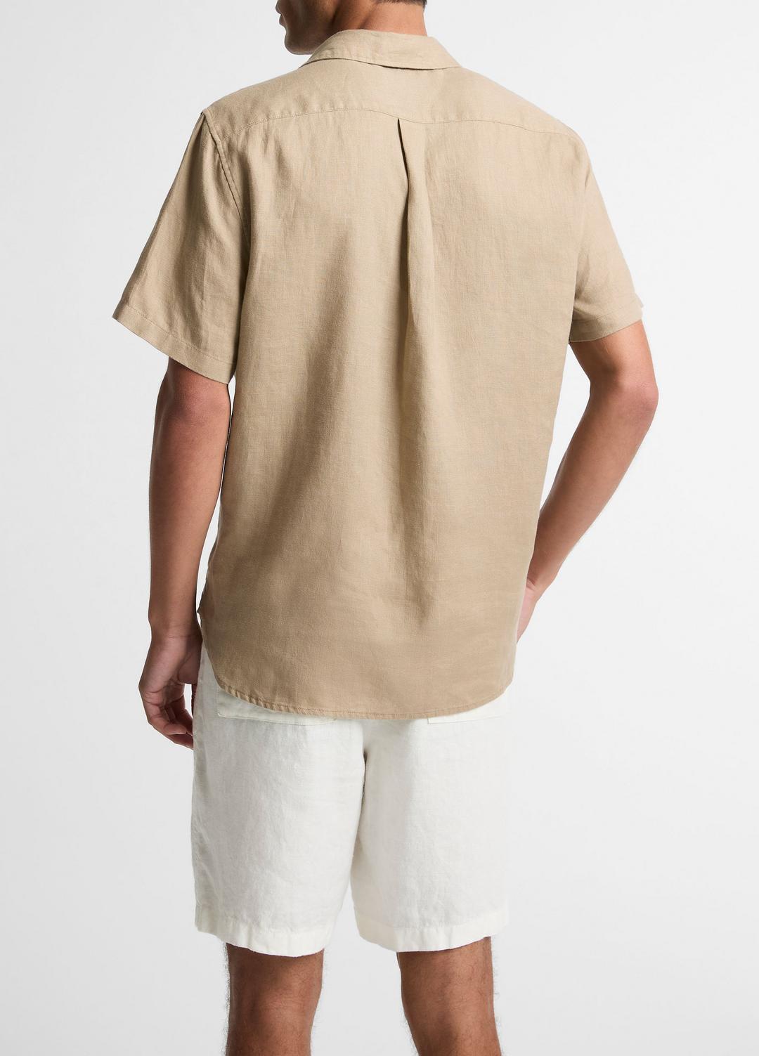 Linen Short-Sleeve Shirt in Long Sleeve