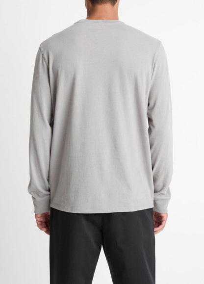 Sueded Jersey Long-Sleeve Pocket T-Shirt in Long Sleeve