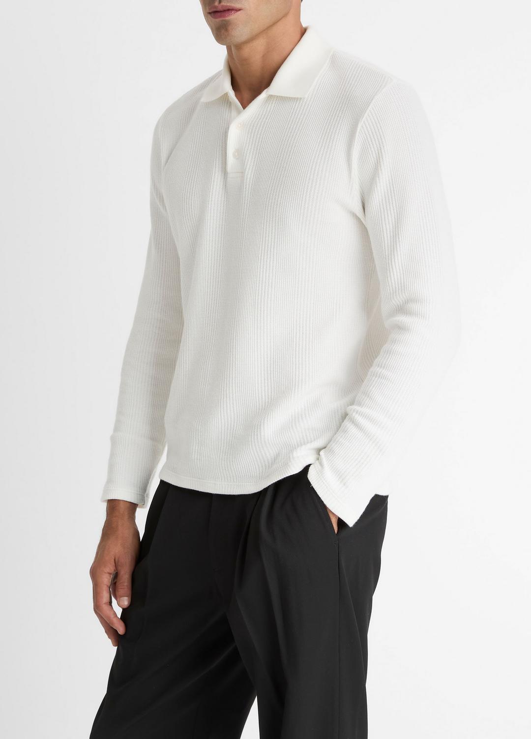 Variegated Cotton Polo Shirt in Henleys & Polos