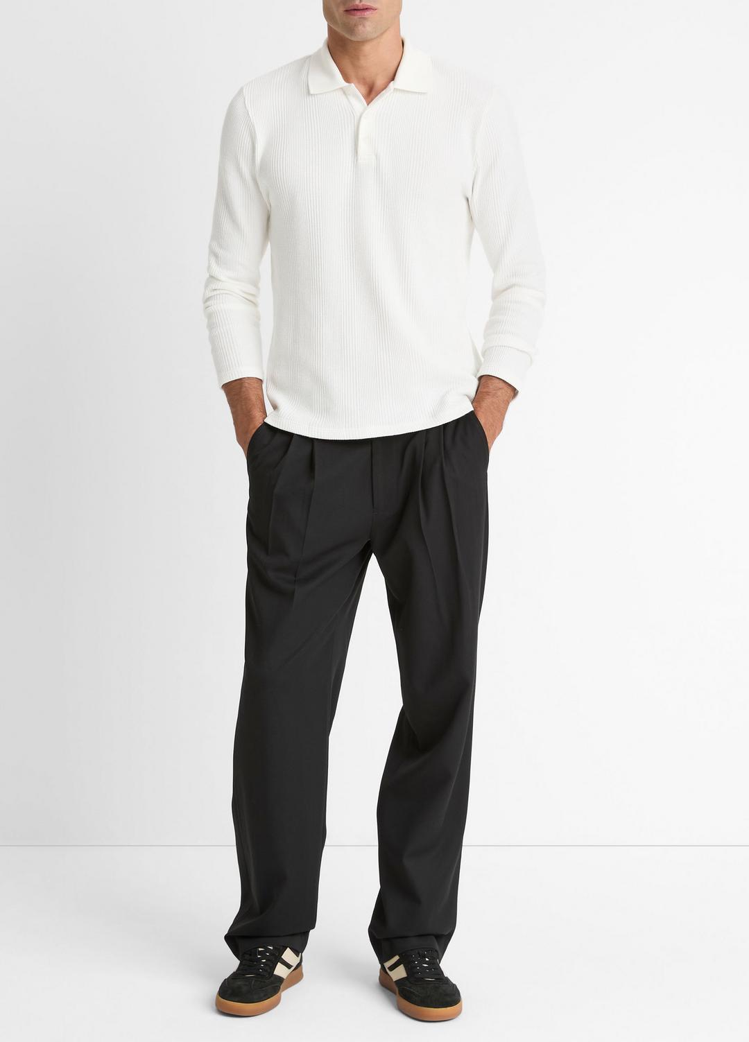 Variegated Cotton Polo Shirt in Henleys & Polos