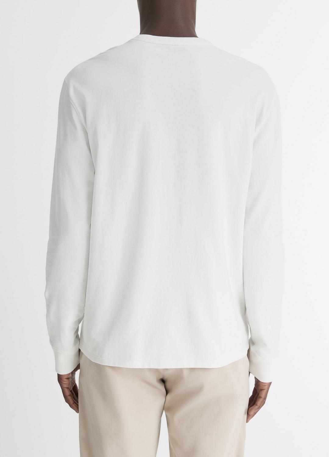 Sueded Jersey Long-Sleeve Pocket T-Shirt in Long Sleeve