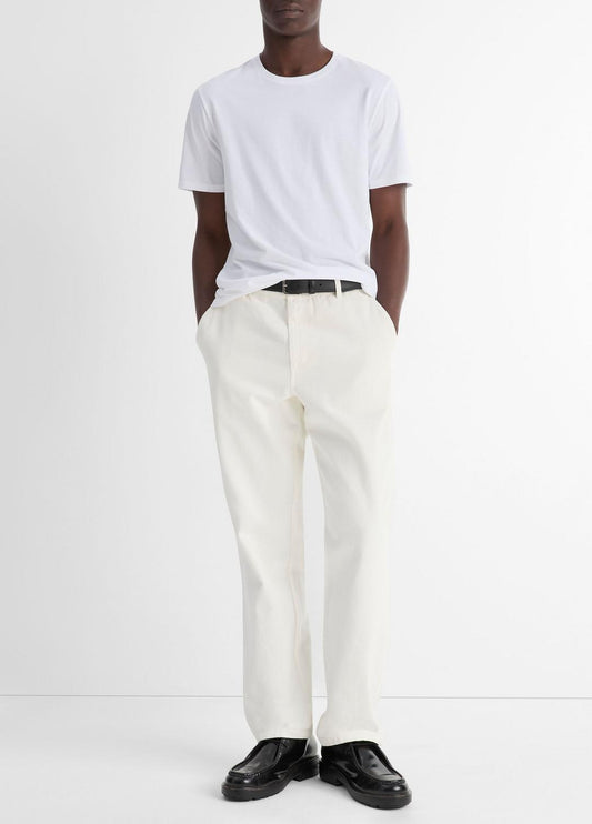 Pima Cotton Crew Neck T-Shirt in Short Sleeve