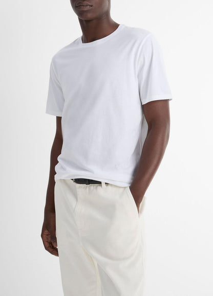 Pima Cotton Crew Neck T-Shirt in Short Sleeve