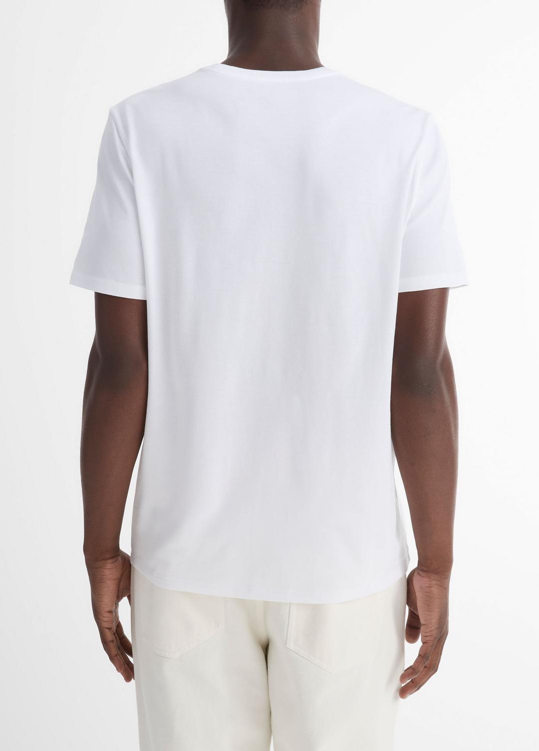 Pima Cotton Crew Neck T-Shirt in Short Sleeve