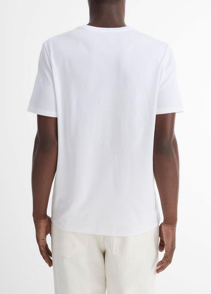 Pima Cotton Crew Neck T-Shirt in Short Sleeve