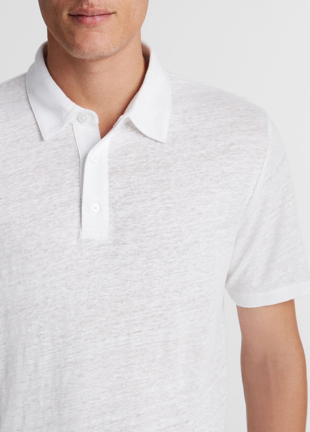 Linen Polo Shirt in Henleys & Polos