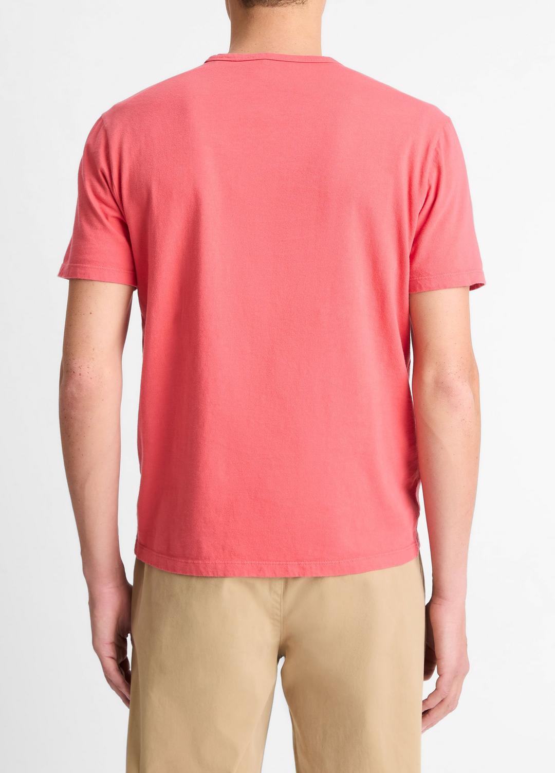 Garment Dye Cotton T-Shirt in Short Sleeve