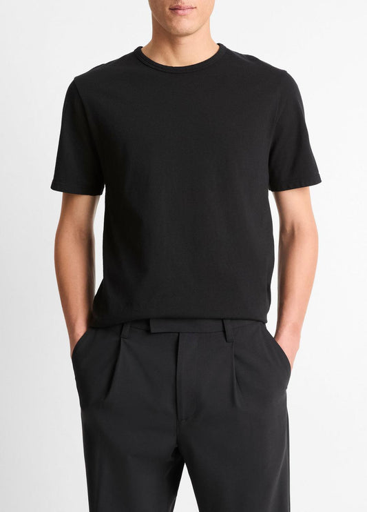 Garment Dye Cotton T-Shirt in Short Sleeve