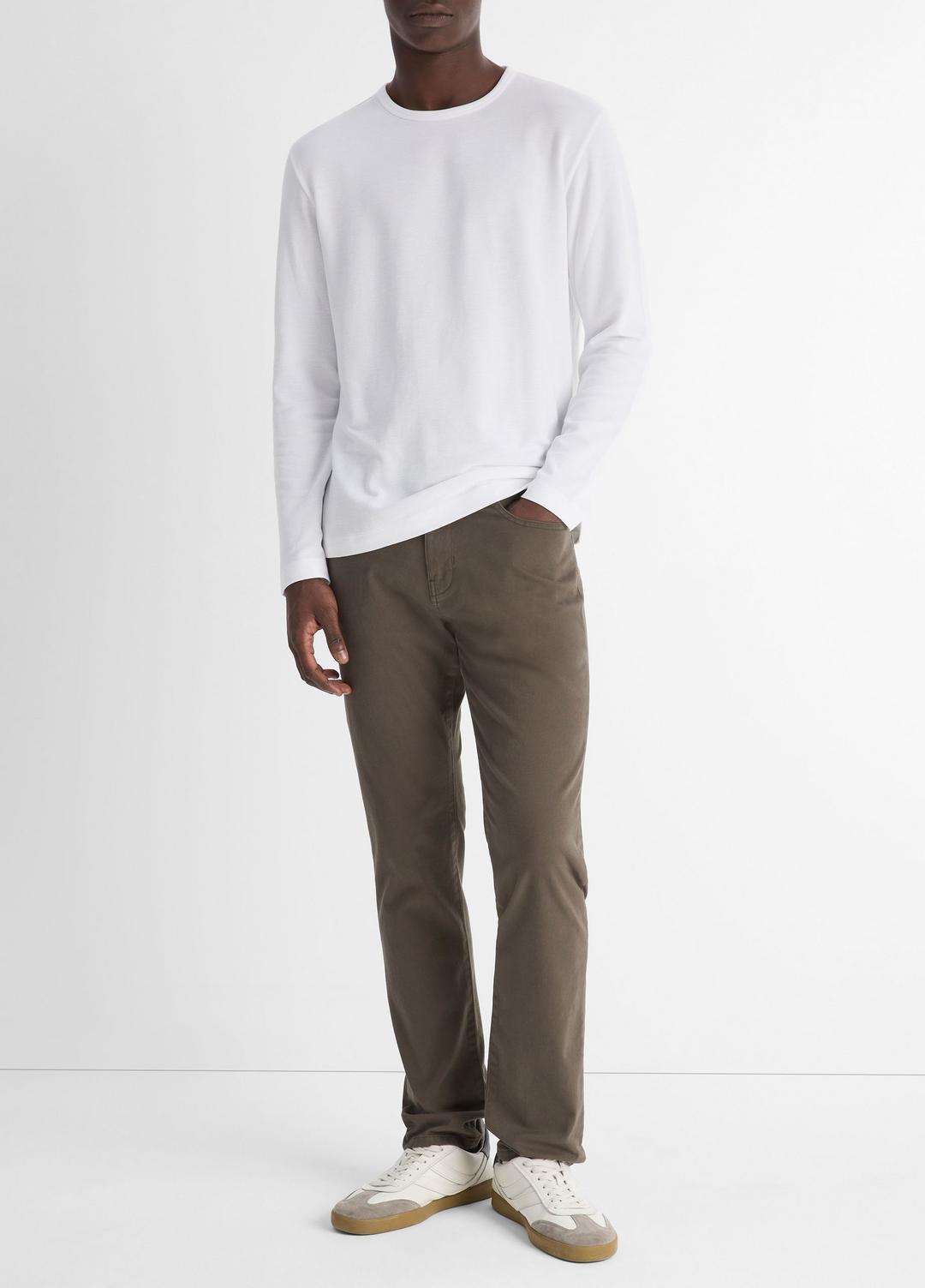 Pima Cotton Piqué Long-Sleeve T-Shirt in Long Sleeve