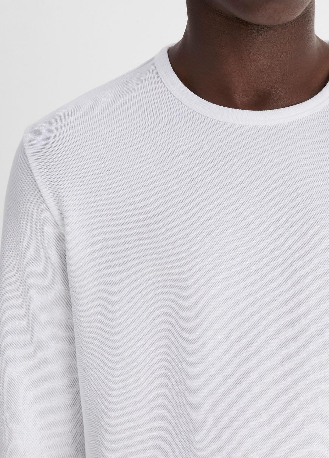 Pima Cotton Piqué Long-Sleeve T-Shirt in Long Sleeve