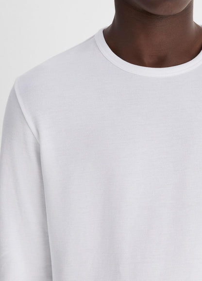 Pima Cotton Piqué Long-Sleeve T-Shirt in Long Sleeve