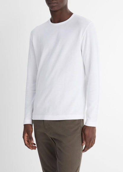 Pima Cotton Piqué Long-Sleeve T-Shirt in Long Sleeve