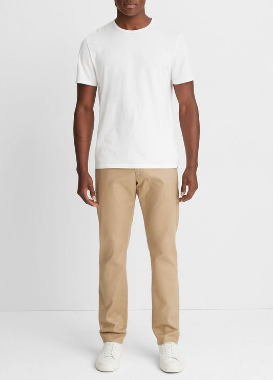Garment Dye Cotton T-Shirt in Short Sleeve