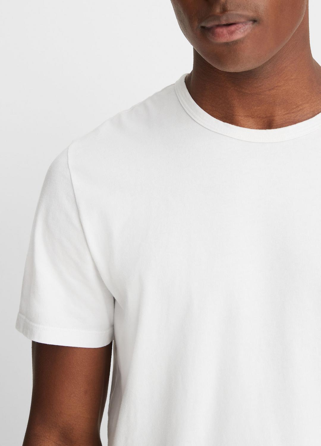 Garment Dye Cotton T-Shirt in Short Sleeve