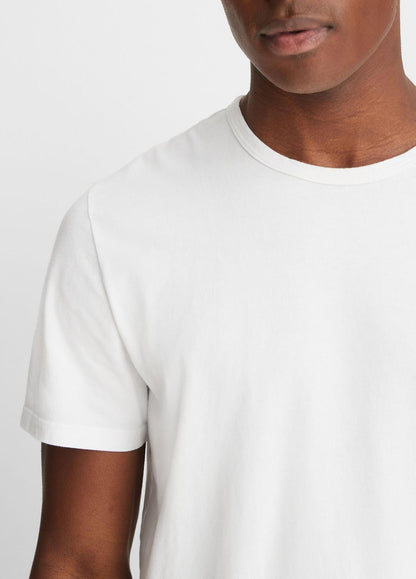 Garment Dye Cotton T-Shirt in Short Sleeve