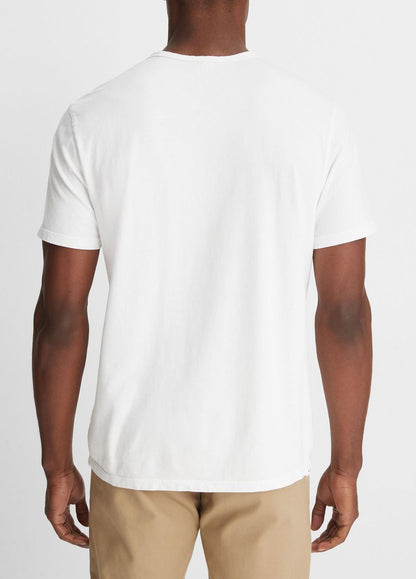Garment Dye Cotton T-Shirt in Short Sleeve