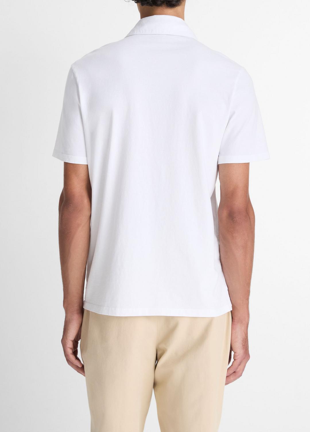 Garment Dye Cotton Polo Shirt in Henleys & Polos