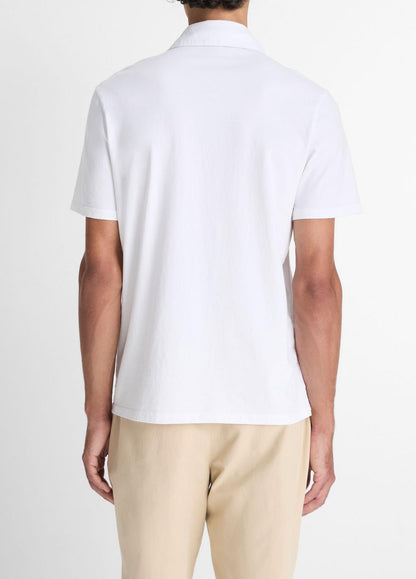 Garment Dye Cotton Polo Shirt in Henleys & Polos
