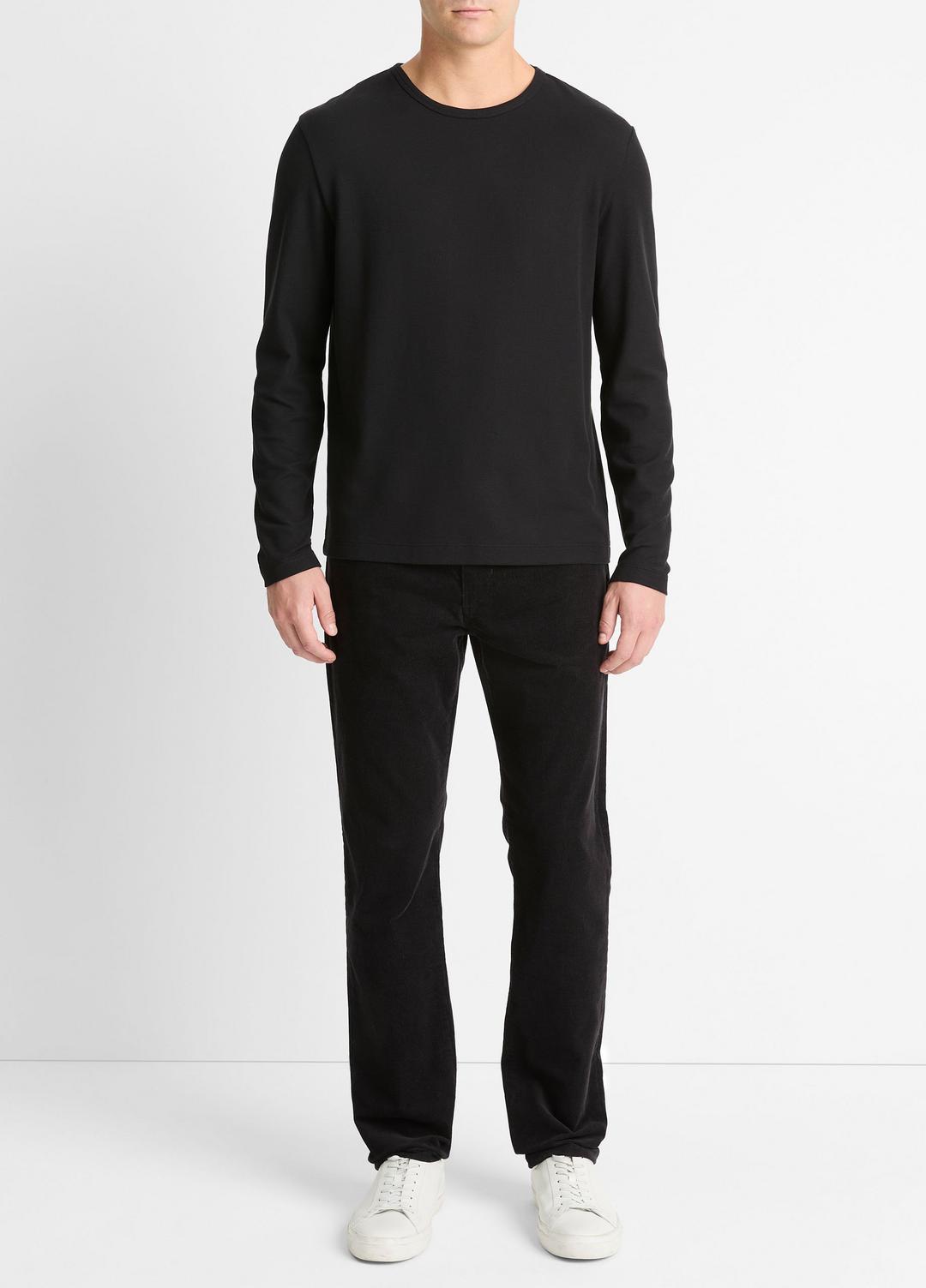 Pima Cotton Piqué Long-Sleeve T-Shirt in Long Sleeve