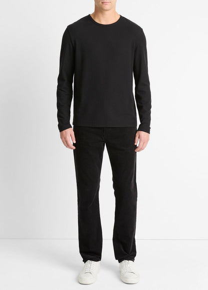 Pima Cotton Piqué Long-Sleeve T-Shirt in Long Sleeve