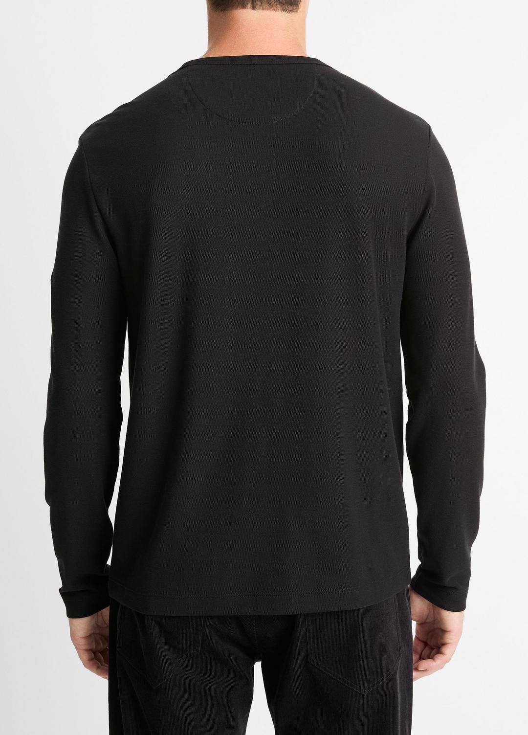 Pima Cotton Piqué Long-Sleeve T-Shirt in Long Sleeve