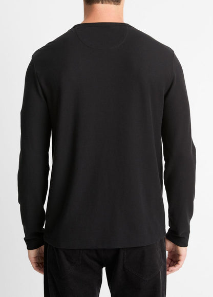 Pima Cotton Piqué Long-Sleeve T-Shirt in Long Sleeve