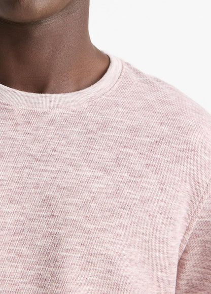 Space-Dye Cotton-Blend Long-Sleeve T-Shirt in Long Sleeve