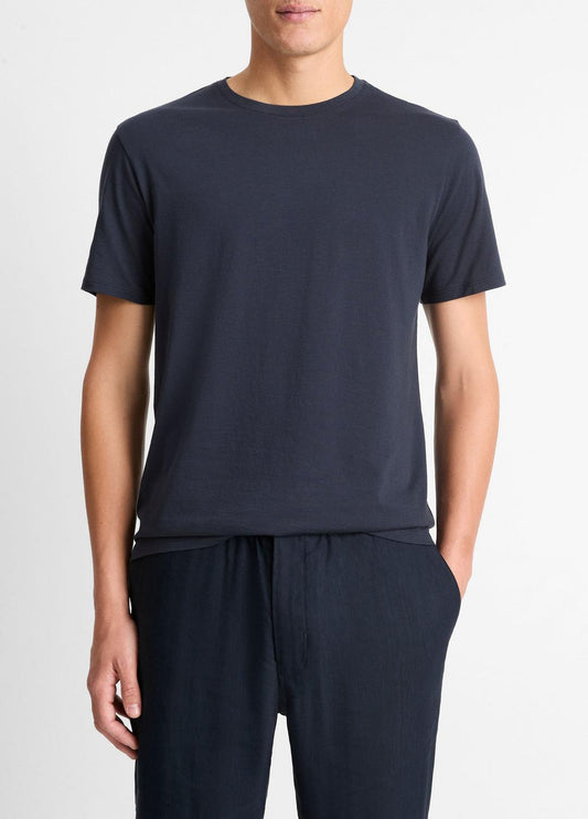 Pima Cotton Crew Neck T-Shirt in Short Sleeve