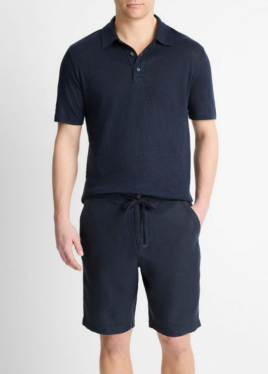 Linen Polo Shirt in Henleys & Polos
